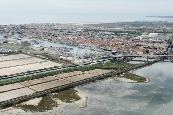 vue aérienne de Port-la-Nouvelle, 11210