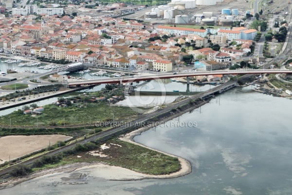 vue aérienne de Port-la-Nouvelle, 11210