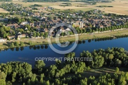 vue aérienne de Saint-Dyé-sur-Loire