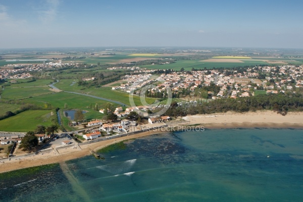 Vue aérienne de Saint-Vincent-sur-Jard, Vendée 85