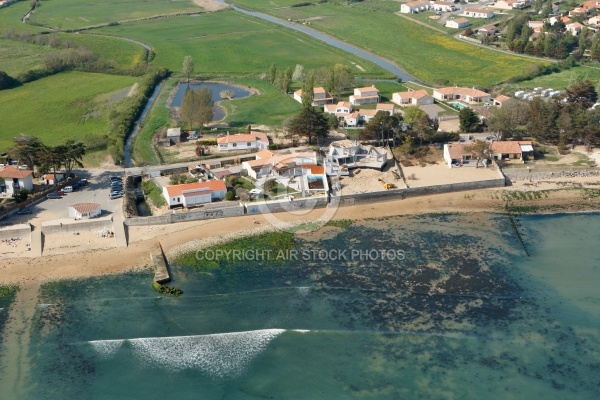 Vue aérienne de Saint-Vincent-sur-Jard, Vendée 85