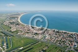 Vue aérienne de Île de Noirmoutier, La Guérinière , La tresson 