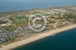 Vue aérienne de Île de Noirmoutier, La Guérinière , La tresson 