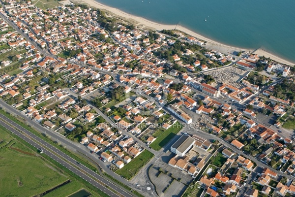 Vue aérienne de Île de Noirmoutier, La Guérinière , La tresson 