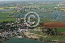 Vue aérienne des marais de la Guittière, Vendée 85