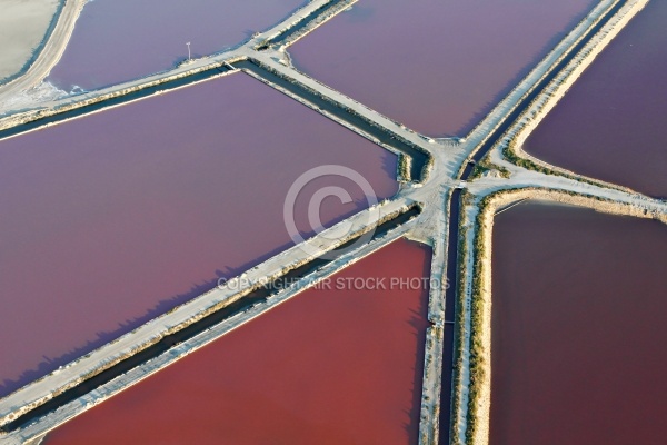 vue aérienne des Marais salants