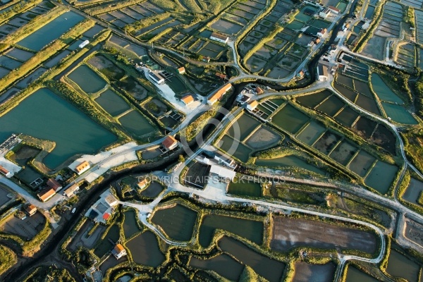 Vue aérienne du chenal de Coux