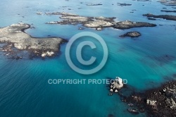 Vue aérienne du Littoral de Santec, Finistere