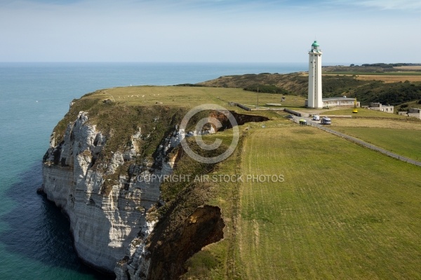 Vue aérienne du Phare du cap d Antifer Seine maritime 76