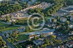 vue aérienne piscine de Dourdan 91