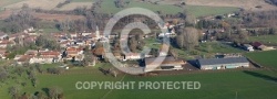 Vue aérienne de Chaussy, 95710 Val-d oise en Ile de France