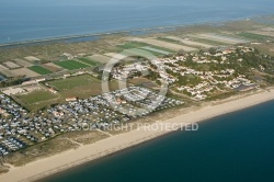 Vue aérienne de Île de Noirmoutier, La Guérinière , La tresson 