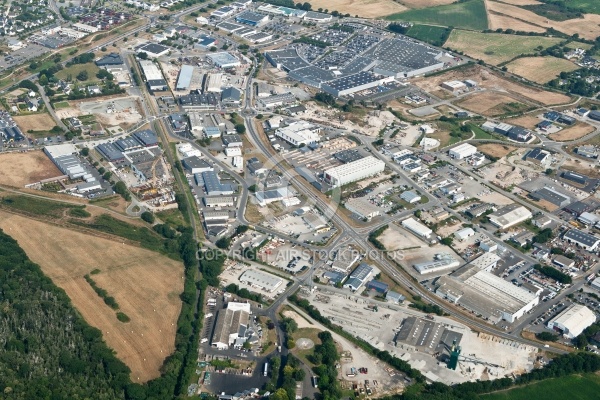 ZI de Villejames , Guérande vue du ciel