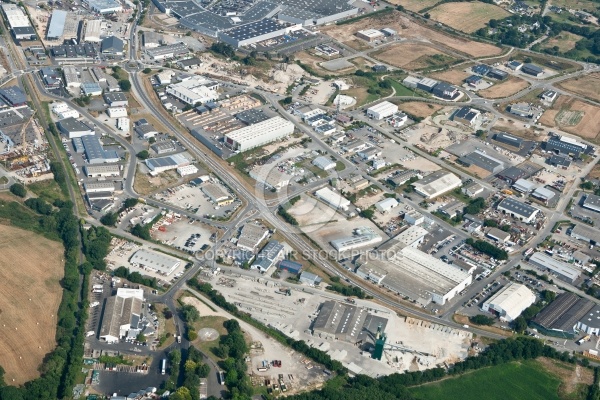 ZI de Villejames , Guérande vue du ciel