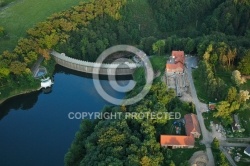 ZÅotniki LubaÅskie - Photo aÃ©rienne barrage en Pologne