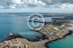 Île de Siec ,le Finistere vue du ciel