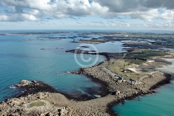 Île de Siec ,le Finistere vue du ciel