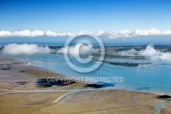 île d Oléron et nuages vue du ciel