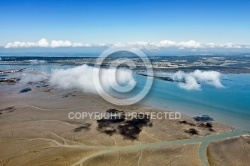 île d Oléron et nuages vue du ciel