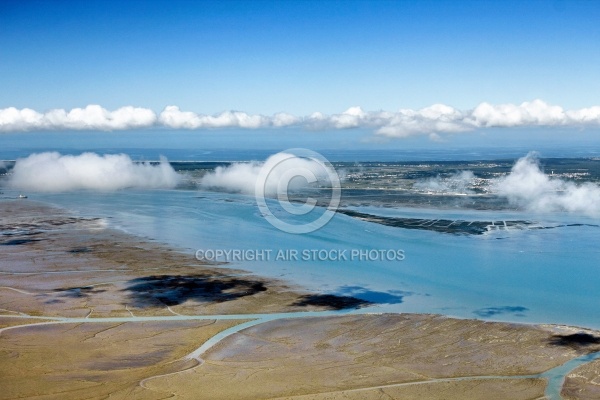 île d Oléron et nuages vue du ciel