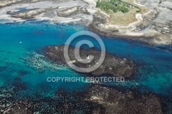 île de Batz , ,le Finistere vue du ciel