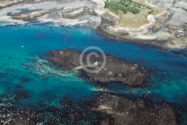 île de Batz , ,le Finistere vue du ciel