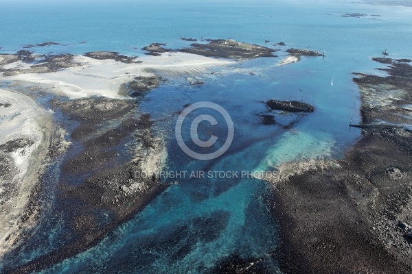 île de Batz , ,le Finistere vue du ciel