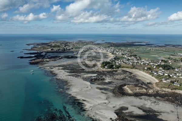 île de Batz , ,le Finistere vue du ciel