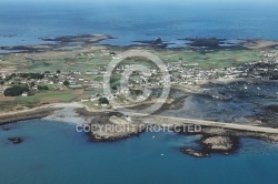 île de Batz ,le Finistere vue du ciel