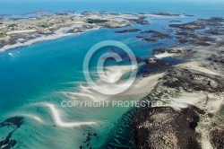 île de Batz ,le Finistere vue du ciel