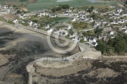 île de Batz ,le Finistere vue du ciel