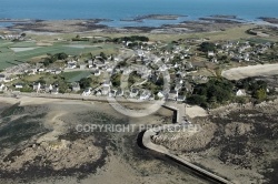 île de Batz ,le Finistere vue du ciel