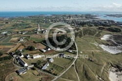 île de Batz ,le Finistere vue du ciel