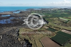 île de Batz ,le Finistere vue du ciel île de Batz ,le Finistere vue du ciel