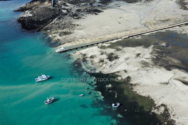 île de Batz ,le Finistere vue du ciel