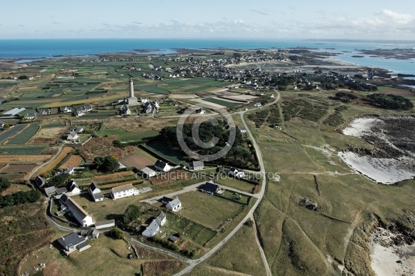 île de Batz ,le Finistere vue du ciel