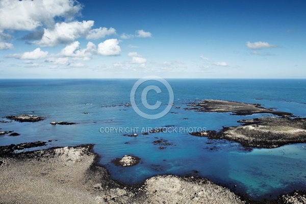 île de Batz ,le Finistere vue du ciel