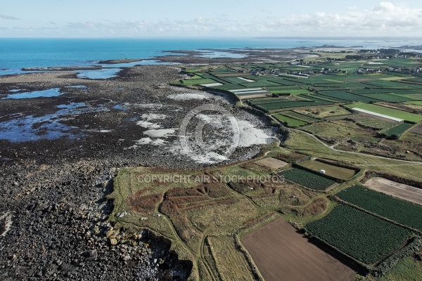 île de Batz ,le Finistere vue du ciel