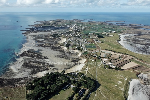 île de Batz ,le Finistere vue du ciel